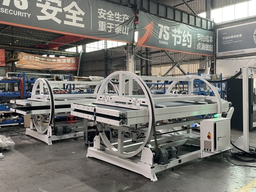 Style axé sur l'efficacité : machine de retournement de courroie : retournement du matériau à 180 °, zéro effort manuel, productivité maximale